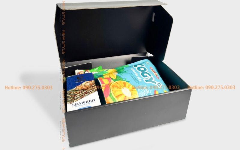 TƯ VẤN SẢN XUẤT HỘP GIẤY ĐA DẠNG MẪU MÃ, CHUẨN KÍCH THƯỚC TẠI IN PHONG CÁCH MỚI 9 Mẫu sản xuất hộp giấy carton sóng
